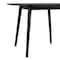 Armen Living Arcadia 42" Round Dining Table in Black Wood LCARDIBL42 - alternate 3